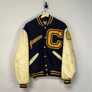 Vintage 80s Varsity Track Jacket